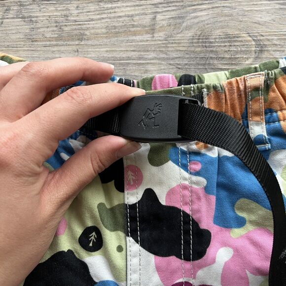Gramicci x Parks Project Shorts Women's XS Multicolor Camouflage Belt - Picture 3 of 12